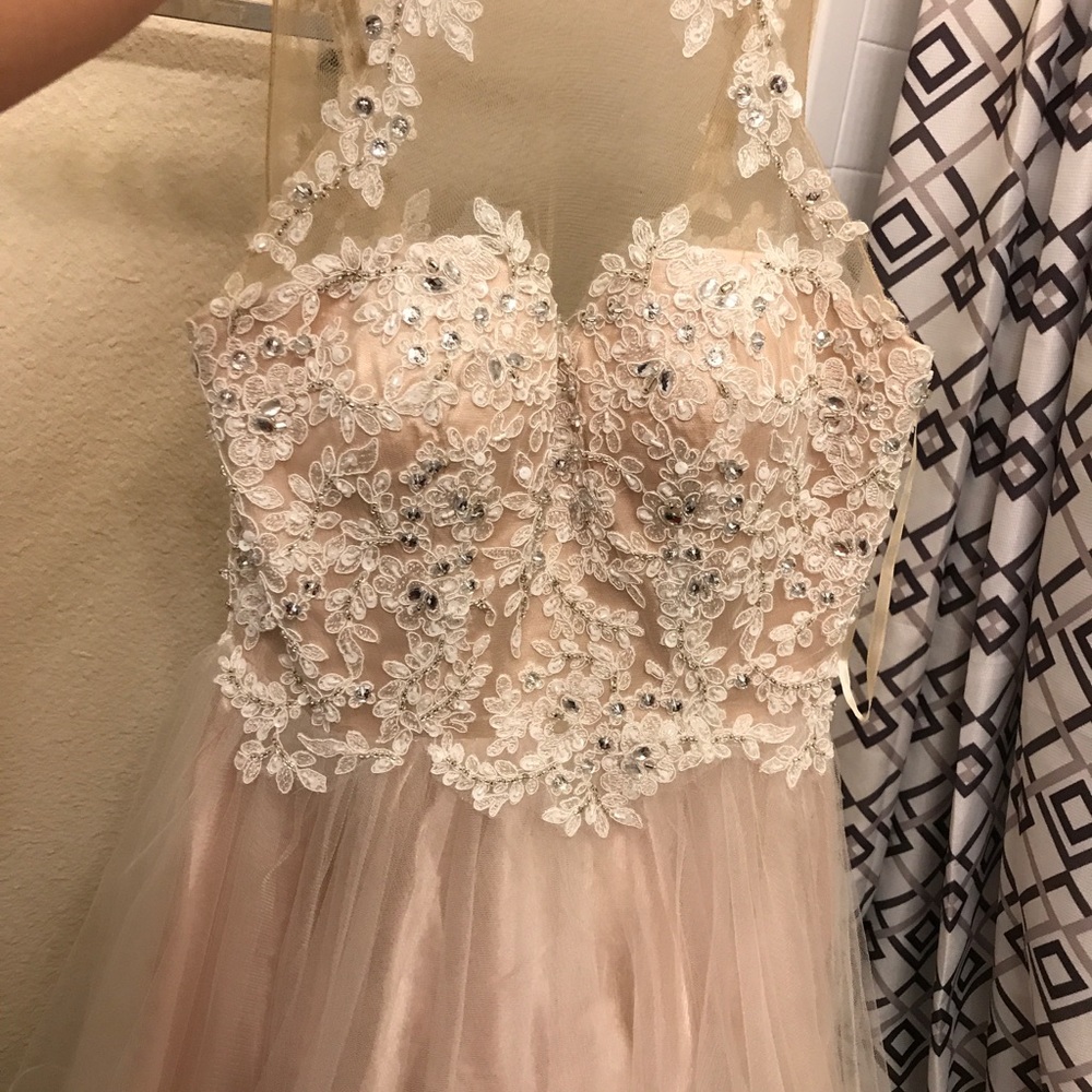 Gorgeous Champagne Colored Cock Tail Dress